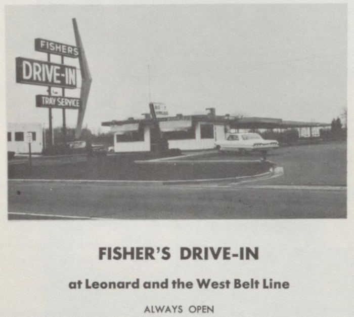 Fishers Drive-In - High School Yearbook Ad (newer photo)